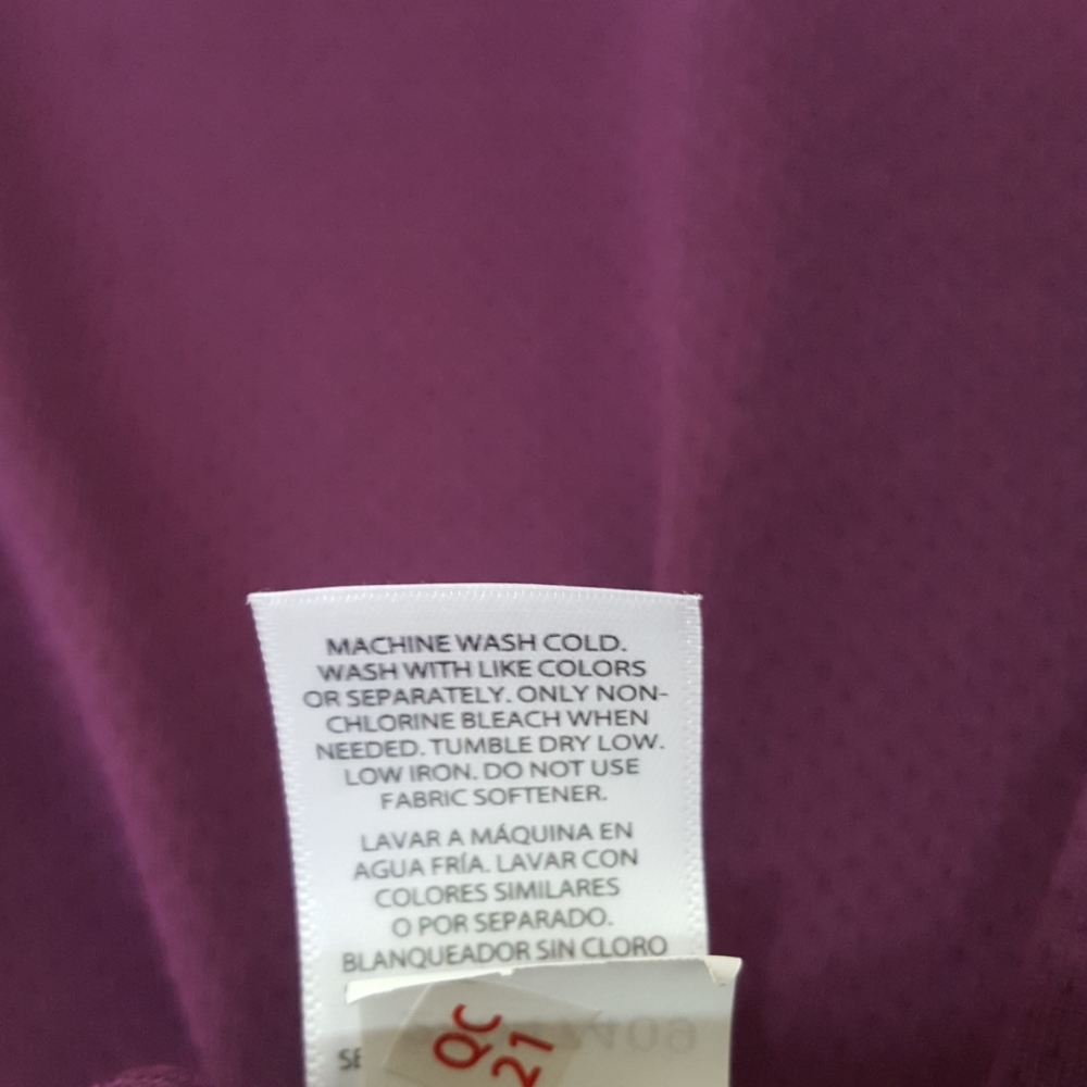 Danskin Purple Long Sleeved Performance Tee - Picture 6 of 6